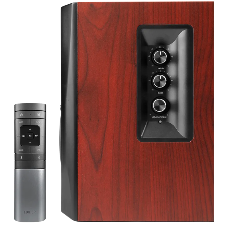 Edifier S350DB 2.1 Audio System, BT V5.1, Optical, Coaxial, RCA, 8-inch Subwoofer, 3.5-inch Drivers, 0.75-inch Tweeters, 70W (RM
