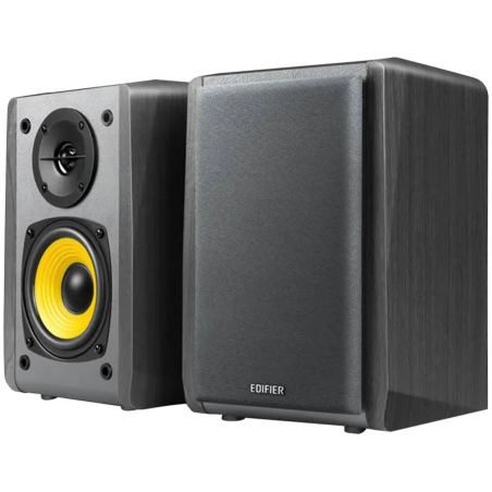 Edifier R1010BT Bookshelf Speakers, Bluetooth V5.1, Dual RCA Inputs, 4-inch Mid-Bass Drivers 0.5-inch Tweeters, 24 W RMS, Black 