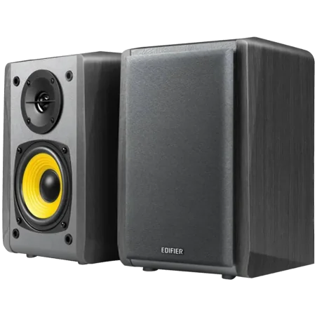 Edifier R1010BT Bookshelf Speakers, Bluetooth V5.1, Dual RCA Inputs, 4-inch Mid-Bass Drivers 0.5-inch Tweeters, 24 W RMS, Black 
