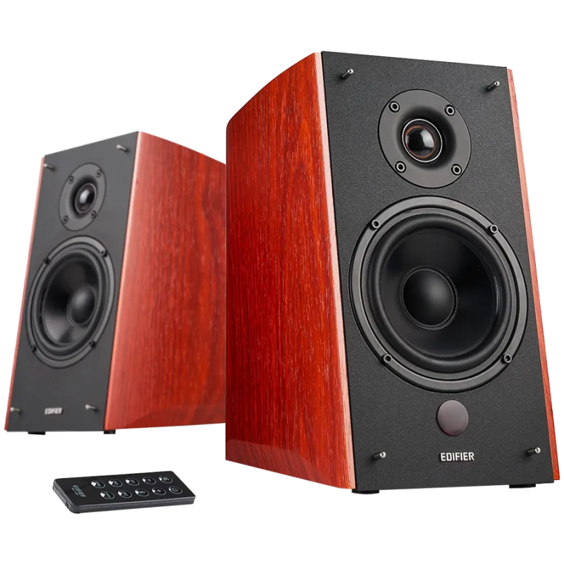 Edifier R2000DB 2.0 Bookshelf Speakers, Bluetooth, 3.5mm to RCA, Optical, 1-inch Tweeters, 5-inch Drivers, 120W (RMS), Control K