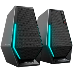 Edifier G1500 2.0 Audio System, BT V5.3, USB, AUX, 2.5-inch Drivers, RGB Lighting, 5W (RMS), Black - 2