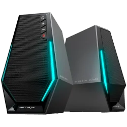 Edifier G1500 2.0 Audio System, BT V5.3, USB, AUX, 2.5-inch Drivers, RGB Lighting, 5W (RMS), Black - 3