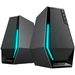 Edifier G1500 2.0 Audio System, BT V5.3, USB, AUX, 2.5-inch Drivers, RGB Lighting, 5W (RMS), Black - 4