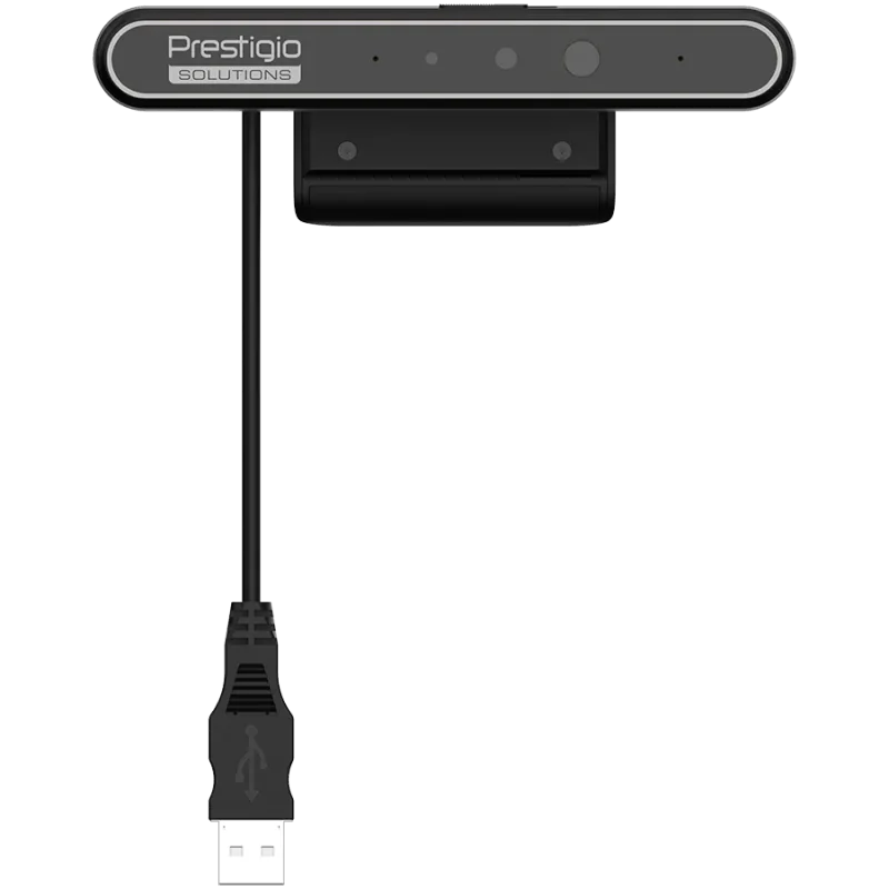 Prestigio Solutions Video Conferencing Windows Hello Camera: FHD, 2MP, 2 mic, 1m (Range), Connection via USB 3.0 - 1