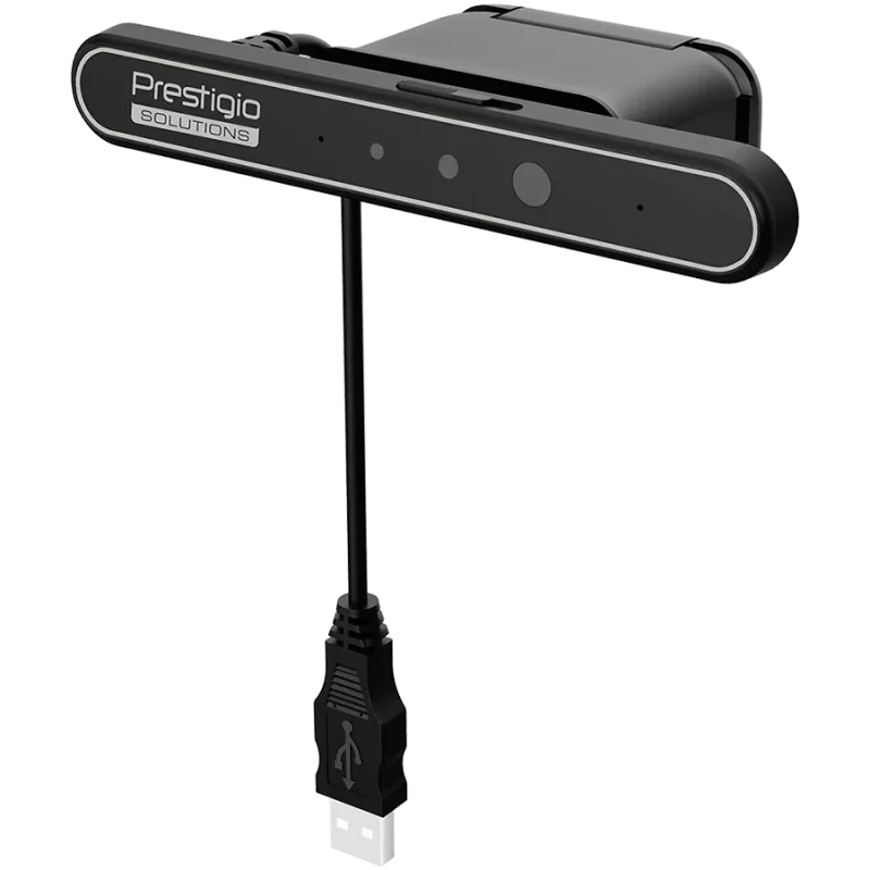 Prestigio Solutions Video Conferencing Windows Hello Camera: FHD, 2MP, 2 mic, 1m (Range), Connection via USB 3.0 - 1
