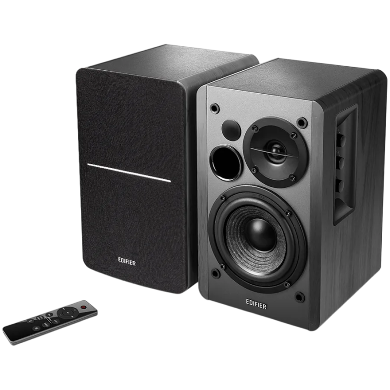 Edifier R1280DBs 2.0 Bookshelf Speakers, BT V5.1, Optical, Coaxial, RCA, 0.5-inch Tweeters, 4-inch Drivers, Sub-Out, 42W (RMS), 