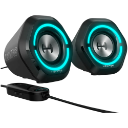 Edifier G1000 2.0 Audio System, BT V5.3, USB, AUX, 2.5-inch Drivers, RGB Lighting, 5W (RMS), Black - 5