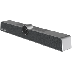 Prestigio Solutions Video Conferencing Collaboration Bar Alpha: UHD, 12MP, 6 mic, 8m (Range), Connection via USB Type-C or AUX -