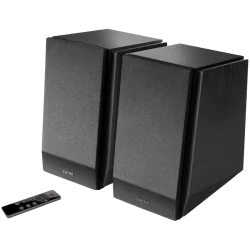 Edifier R1855DB 2.0 Bookshelf Speakers, BT V5.1, Optical, Coaxial, RCA, 0.75-inch Tweeters, 4-inch Drivers, Sub-Out, 70W (RMS), 