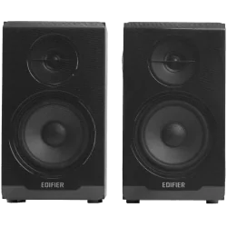 Edifier R33BT 2.0 Bookshelf Speakers, BT V5.0, AUX, 0.5-inch Tweeters, 3.5-inch Drivers, 10W (RMS), Control Buttons, Black - 1