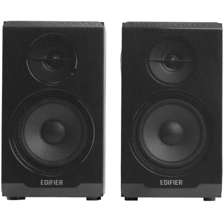 Edifier R33BT 2.0 Bookshelf Speakers, BT V5.0, AUX, 0.5-inch Tweeters, 3.5-inch Drivers, 10W (RMS), Control Buttons, Black - 1