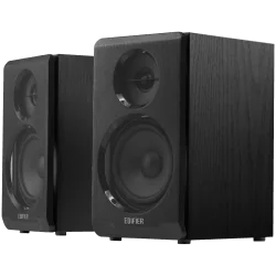 Edifier R33BT 2.0 Bookshelf Speakers, BT V5.0, AUX, 0.5-inch Tweeters, 3.5-inch Drivers, 10W (RMS), Control Buttons, Black - 2