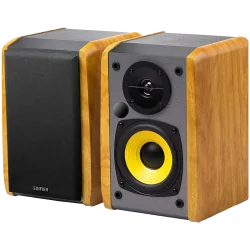 Edifier R1010BT Bookshelf Speakers, Bluetooth V5.1, Dual RCA Inputs, 4-inch Mid-Bass Drivers 0.5-inch Tweeters, 24 W RMS, Brown 