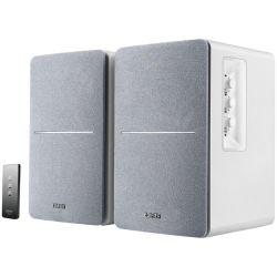 Edifier R1280T 2.0 Bookshelf Speakers, RCA, 0.5-inch Tweeters, 4-inch Drivers, 42W (RMS), Control Knobs and Remote Control, Whit