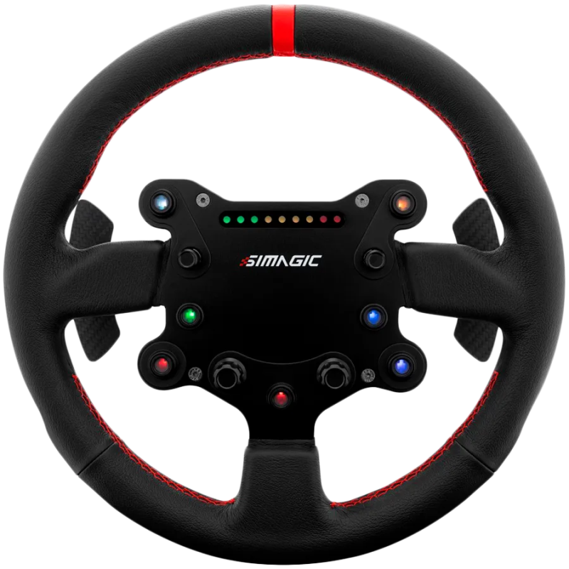 SIMAGIC GT‑Style GTS Steering Wheel for GT Simulation, suede finish - 1