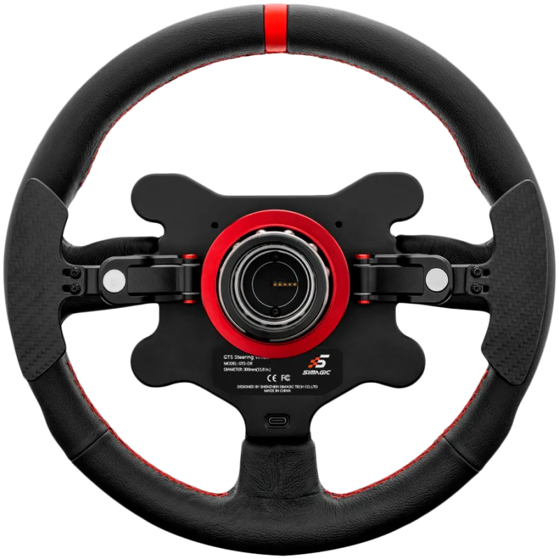 SIMAGIC GT‑Style GTS Steering Wheel for GT Simulation, suede finish - 1