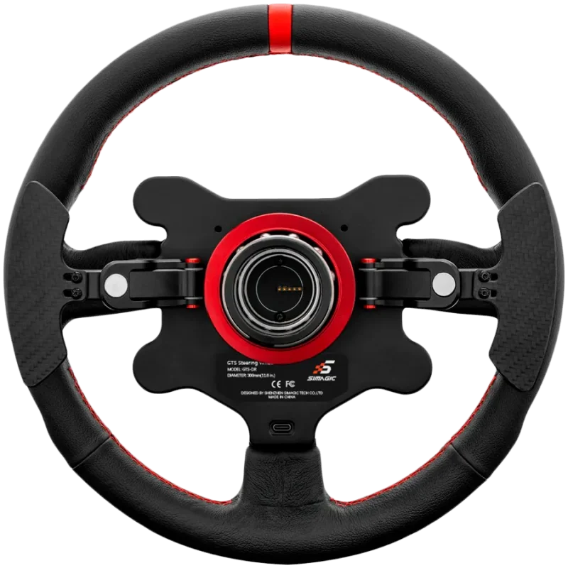 SIMAGIC GT‑Style GTS Steering Wheel for GT Simulation, suede finish - 1