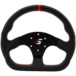 SIMAGIC D-Shaped Steering wheel without HUB, 325mm, Leather. S403 - 1