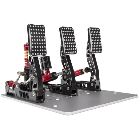 SIMAGIC Crimson Edition, Hydraulic Tri-pedal Set, 100kg Loadcell, Standard Throttle Plate. S309 - 1