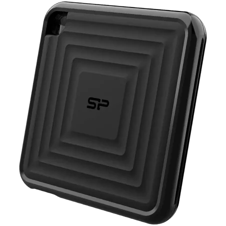 Silicon Power PC60 512GB Portable SSD SATAIII USB 3.2 Gen2 (Type-C) Portable SSD, R/W: up to 540MB/s 500MB/s, Black - 1