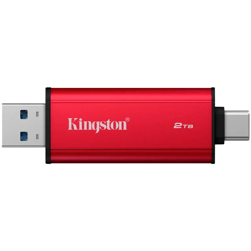 Kingston 2TB Dual USB-A/C Portable SSD, Up to 1050MB/s USB 3.2 Gen 2 - 1
