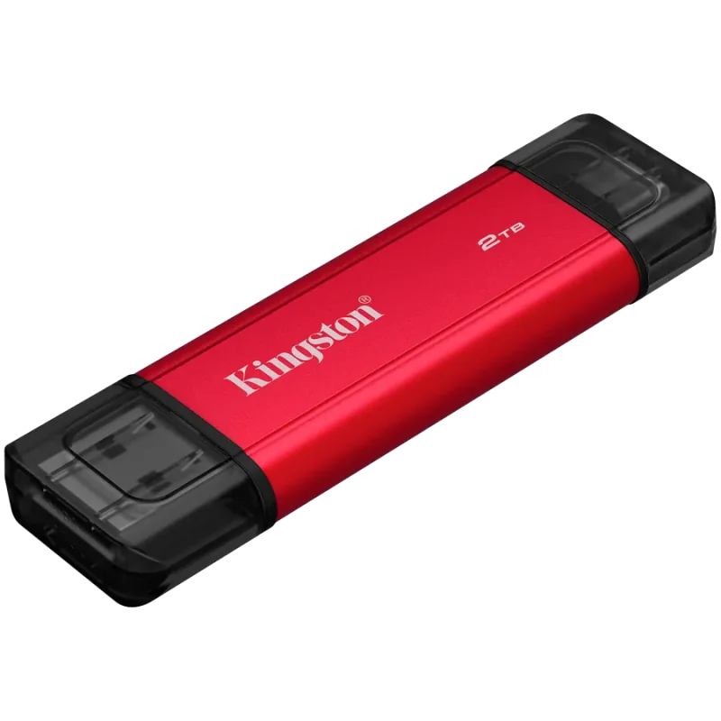 Kingston 2TB Dual USB-A/C Portable SSD, Up to 1050MB/s USB 3.2 Gen 2 - 1