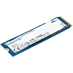 Kingston 500GB NV3 SSD M.2 2280 PCIe 4.0 NVMe, Read: 5,000/ Write: 3,000MB/s - 2
