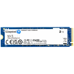 Kingston 2TB NV3 SSD M.2 2280 PCIe 4.0 NVMe, Read: 6,000/ Write: 5,000MB/s - 1