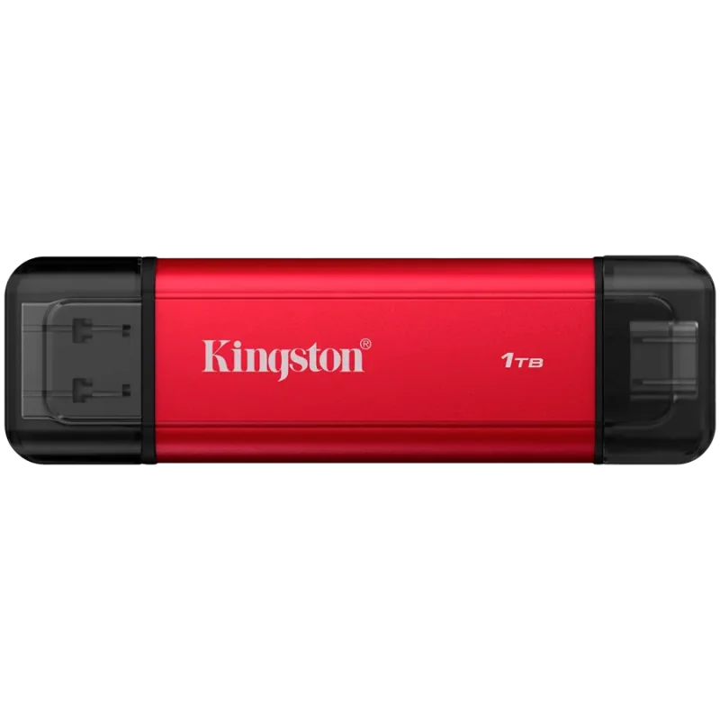 Kingston 1TB Dual USB-A/C Portable SSD, Up to 1050MB/s USB 3.2 Gen 2 - 1