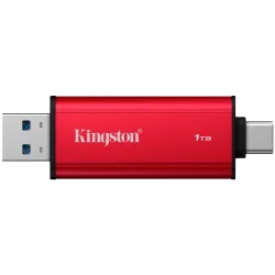 Kingston 1TB Dual USB-A/C Portable SSD, Up to 1050MB/s USB 3.2 Gen 2 - 2