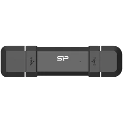 Silicon Power 1TB DS72 Dual USB-C/USB 3.2 Gen 2, Portable External SSD, Steam Deck and iPhone 15 Pro, R/W: up to 1050MB/s 850MB/