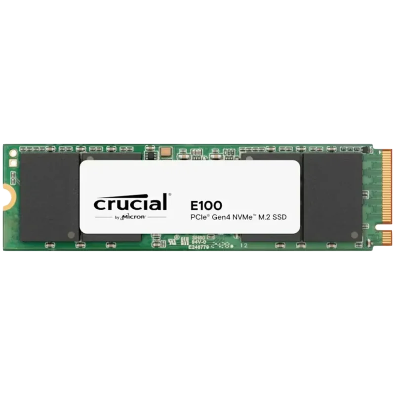 Crucial E100 480GB PCIe Gen4 2280 NVMe M.2 SSD - 1