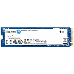 Kingston 1TB NV3 SSD M.2 2280 PCIe 4.0 NVMe, Read: 6,000/ Write: 4,000MB/s - 1