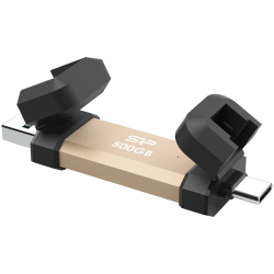 Silicon Power UC3S72 500GB, USB3.2 Gen2,DS72,Gold - 1