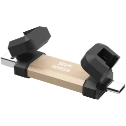 Silicon Power UC3S72 500GB, USB3.2 Gen2,DS72,Gold - 1