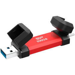 Silicon Power UC3S72 500GB, USB3.2 Gen2,DS72, Red - 1
