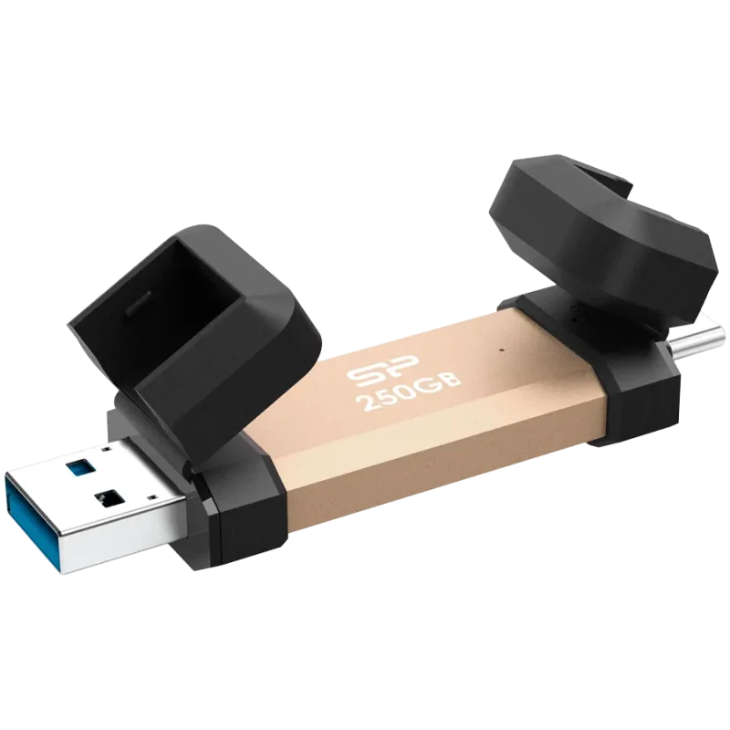 Silicon Power UC3S72 250GB, USB3.2 Gen2,DS72, Gold - 1