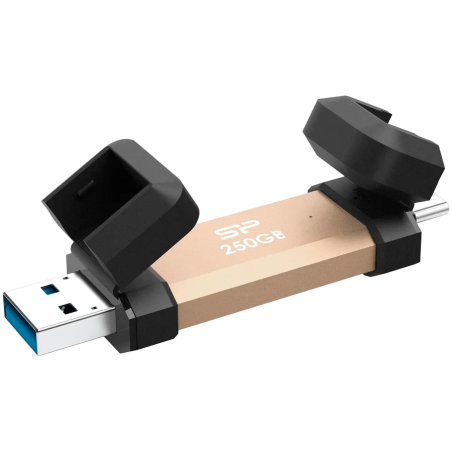 Silicon Power UC3S72 250GB, USB3.2 Gen2,DS72, Gold - 1