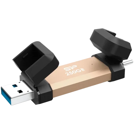 Silicon Power UC3S72 250GB, USB3.2 Gen2,DS72, Gold - 1