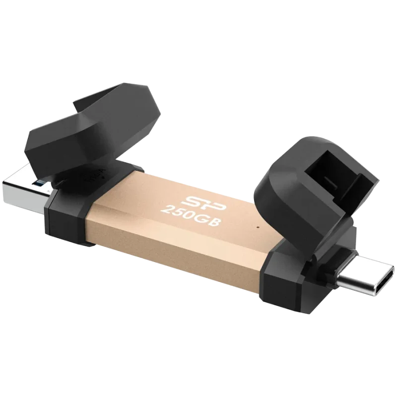 Silicon Power UC3S72 250GB, USB3.2 Gen2,DS72, Gold - 1