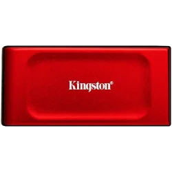 Kingston SSD 2TB XS1000 Red External USB 3.2 Gen 2 Portable Solid State Drive - 2