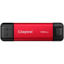 Kingston 512GB Dual USB-A/C Portable SSD, Up to 1050MB/s USB 3.2 Gen 2 - 1