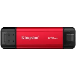 Kingston 512GB Dual USB-A/C Portable SSD, Up to 1050MB/s USB 3.2 Gen 2 - 1
