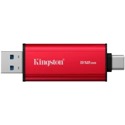 Kingston 512GB Dual USB-A/C Portable SSD, Up to 1050MB/s USB 3.2 Gen 2 - 2