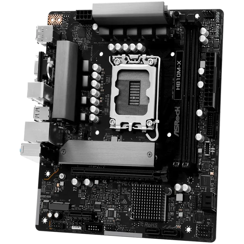 ASROCK H810M-X mATX LGA1851 DDR5 - 1