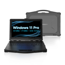 ONERugged N15T, 15inch rugged laptop, resolution 1920*1080, brightness 700nits, i5+16GB+256GB+GPS+Fingerprint, No 4G Win11 Pro w