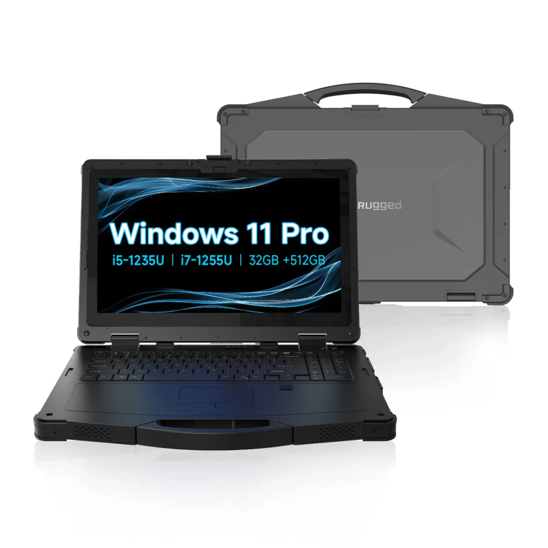 ONERugged N15T, 15inch rugged laptop, resolution 1920*1080, brightness 700nits, i5+16GB+256GB+GPS+Fingerprint, No 4G Win11 Pro w