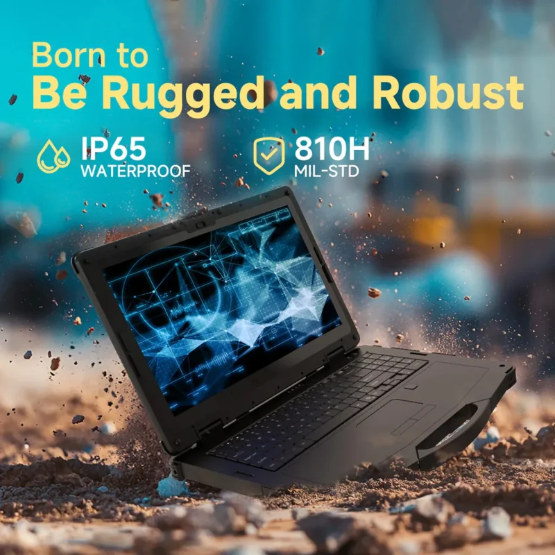 ONERugged N15T, 15inch rugged laptop, resolution 1920*1080, brightness 700nits, i5+16GB+256GB+GPS+Fingerprint, No 4G Win11 Pro w