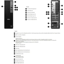 Dell Pro Slim (QCS1250), Intel Core Ultra 5 235(14C, 14T, 24MB, up to 5.0GHz), 16GB(1x16GB) DDR5, 512GB M.2 SSD, Integrated Grap