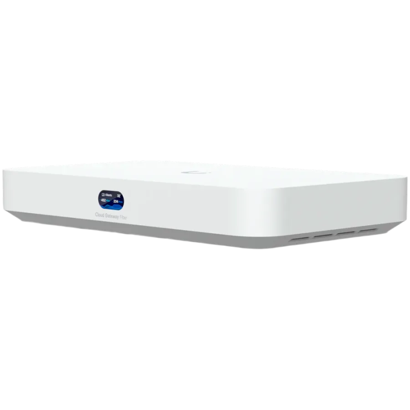 Ubiquiti UniFi UCG-Fiber-EU Desktop 10G Cloud Gateway with integrated PoE switch, Includes full UniFi application suite for devi